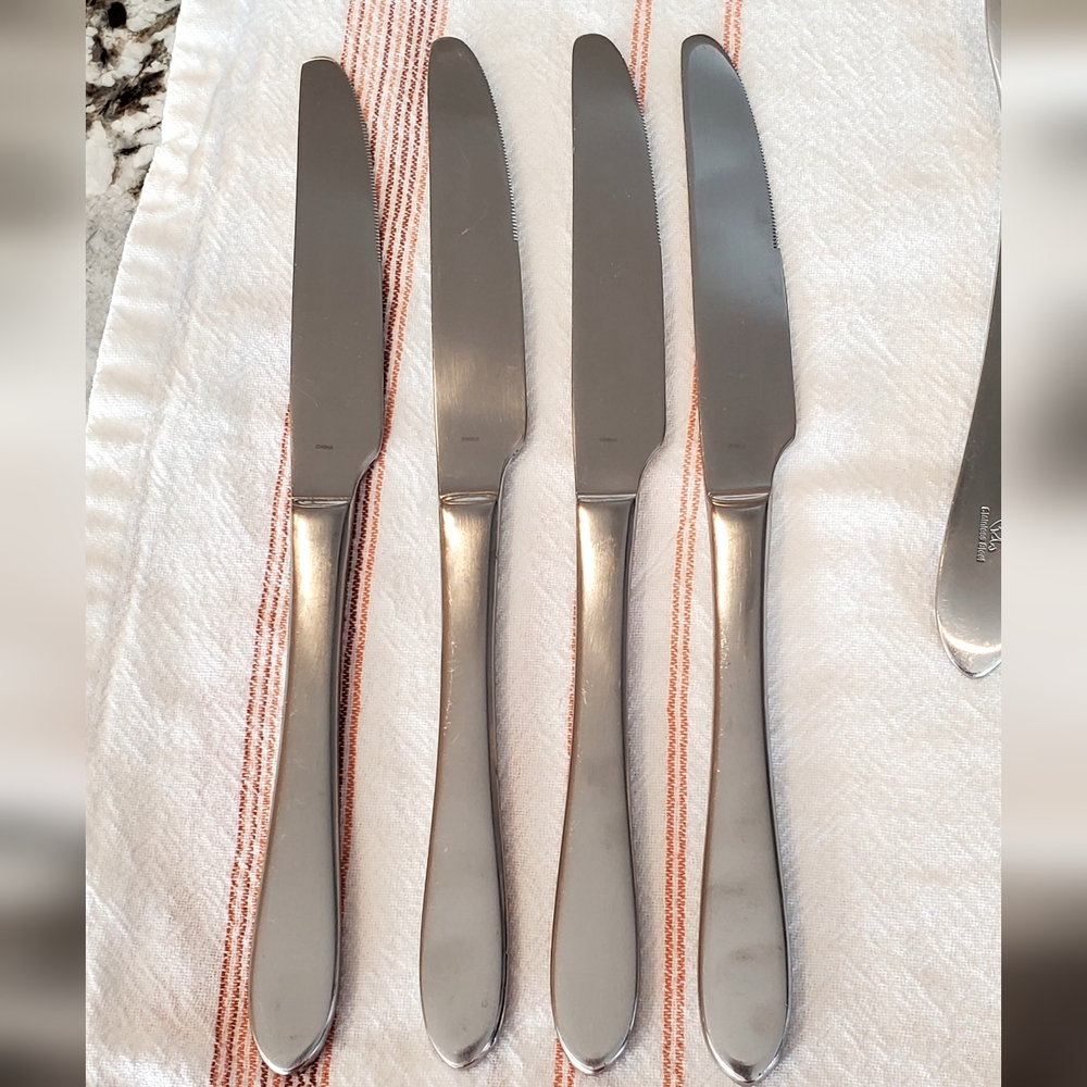 Robert Welch 8 Piece Set Meridian Brushed Satin 18/10 Stainless Flatware EUC - Picture 9 of 13